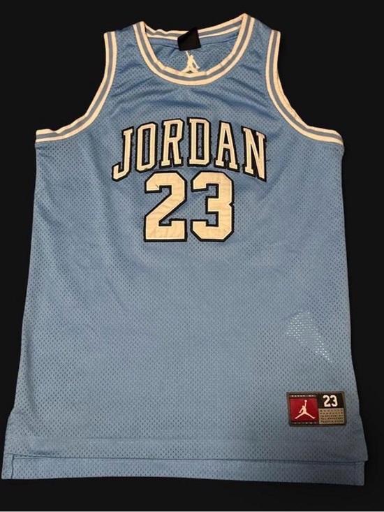 Jordan Other - Jordan Light Blue and White Mesh Basketball Jersey